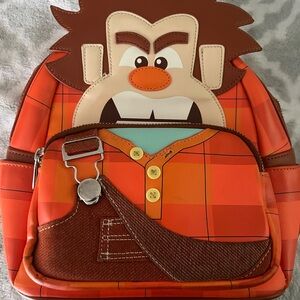 Loungefly Wreck It Ralph Cosplay Mini Backpack X fix it felix zip around wallet